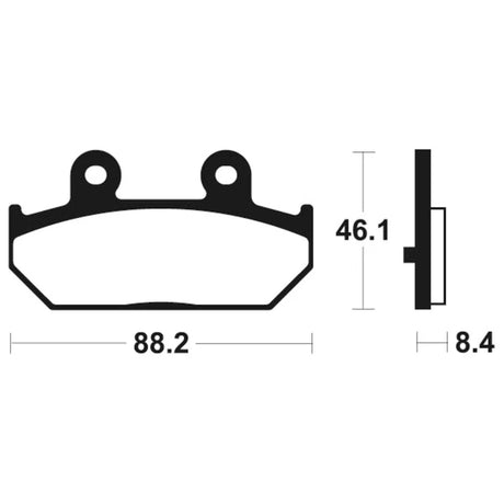 Bremsbeläge TECNIUM MSS304 Sintermetall