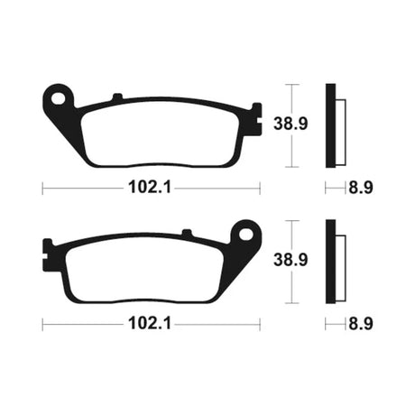 Bremsbeläge TECNIUM MSS311 Sintermetall