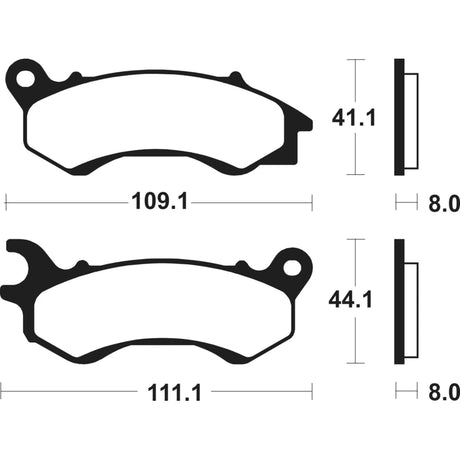 Bremsbeläge TECNIUM MSS373 Sintermetall