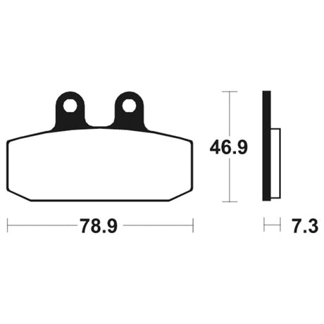 Bremsbeläge TECNIUM MSS88 Sintermetall