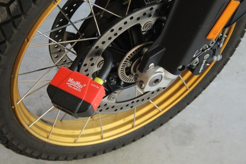 Bremsscheibenschloss VECTOR MiniMax+ mit Alarm Ø 16 mm 55 x 40 mm