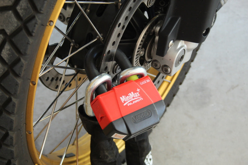 Bremsscheibenschloss VECTOR MiniMax+ mit Alarm Ø 16 mm 55 x 40 mm