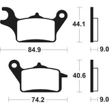 Bremsbeläge TECNIUM MA437 Organisch