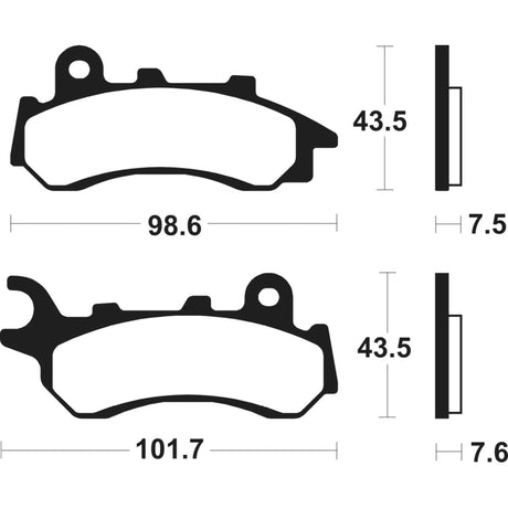Bremsbeläge TECNIUM MA464 Organisch