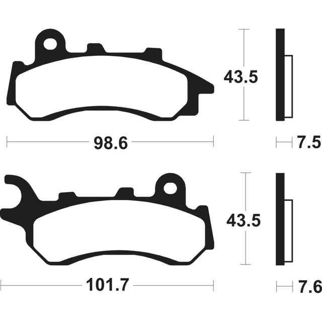 Bremsbeläge TECNIUM MA464 Organisch