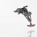 Kennzeichenhalter HIGHSIDER AKRON-RS PRO für Kawasaki Ninja ZX-6R (19-25)