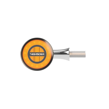 LED Blinker Highsider Pro Rocket Bullet, Chrom, Getönt, E-geprüft