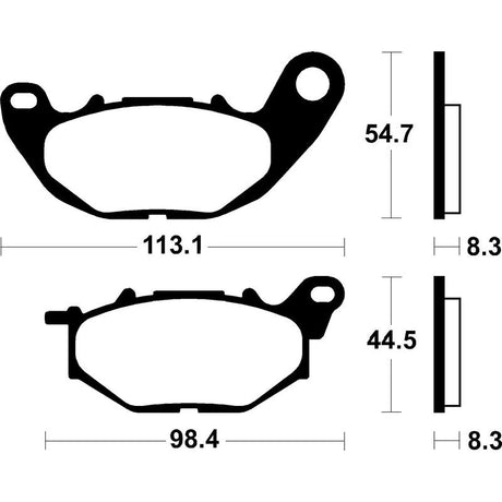Bremsbeläge TECNIUM ME431 Organisch