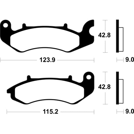 Bremsbeläge TECNIUM ME468 Organisch