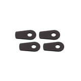 Blinker Montageplatten Highsider Smart schwarz, Alu, 39,5x22 mm, Ø 8 mm