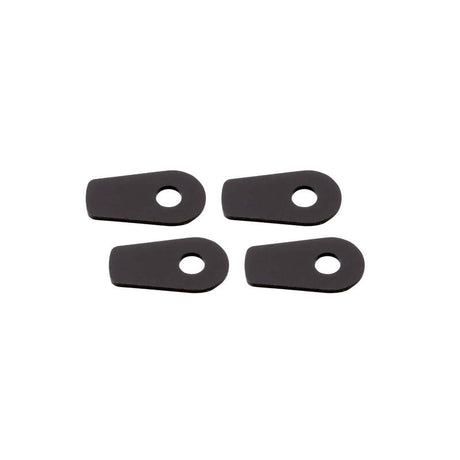 Blinker Montageplatten Highsider Smart schwarz, Alu, 39,5x22 mm, Ø 8 mm
