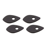 Blinker Montageplatten Highsider Smart schwarz, Alu, 51x28 mm, Ø 8 mm, für Honda