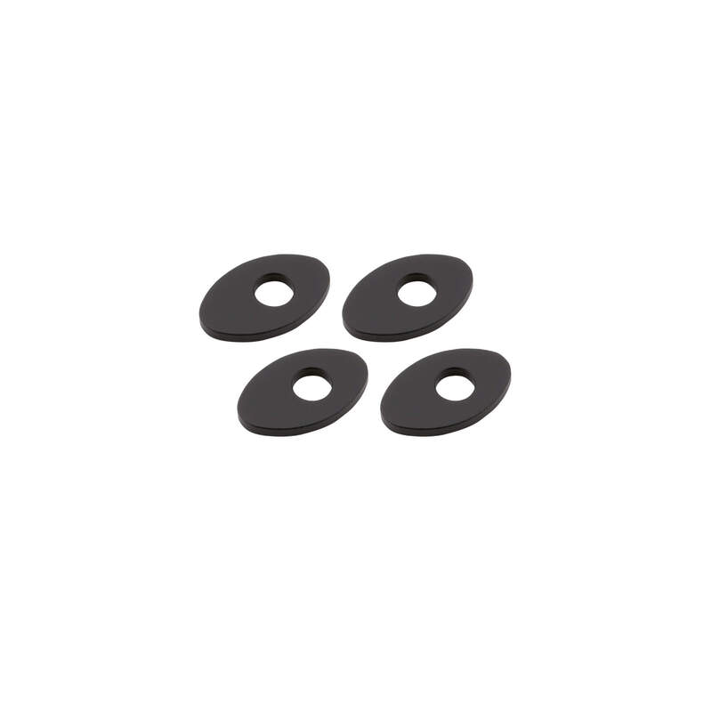 Blinker Montageplatten Highsider Smart schwarz, Alu, 30x19 mm, Ø 8 mm, für KTM