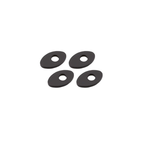 Blinker Montageplatten Highsider Smart schwarz, Alu, 30x19 mm, Ø 8 mm, für KTM