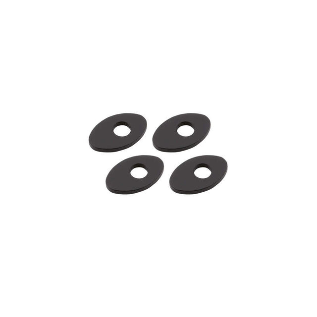 Blinker Montageplatten Highsider Smart schwarz, Alu, 30x19 mm, Ø 8 mm, für KTM