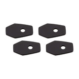 Blinker Montageplatten Highsider Smart schwarz, Alu, 51x33 mm, Ø 8 mm, für Suzuki
