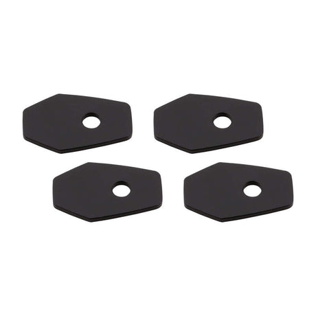 Blinker Montageplatten Highsider Smart schwarz, Alu, 51x33 mm, Ø 8 mm, für Suzuki