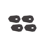 Blinker Montageplatten Highsider Smart schwarz, Alu, 43x31 mm, Ø 8 mm, Suzuki