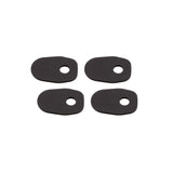 Blinker Montageplatten Highsider Smart schwarz, Alu, 41x28 mm, Ø 8 mm, für Suzuki