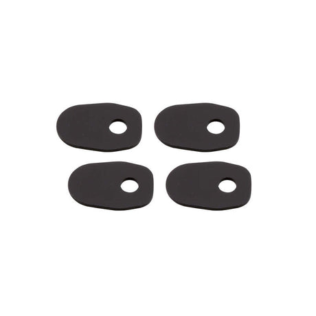 Blinker Montageplatten Highsider Smart schwarz, Alu, 41x28 mm, Ø 8 mm, für Suzuki