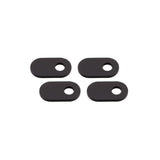 Blinker Montageplatten Highsider Smart schwarz, Alu, 35x20 mm, Ø 8 mm, Ducati