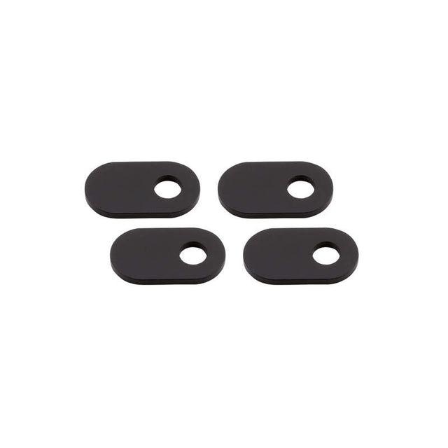 Blinker Montageplatten Highsider Smart schwarz, Alu, 35x20 mm, Ø 8 mm, Ducati