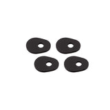 Blinker Montageplatten Highsider Smart schwarz, Alu, 36x28 mm, Ø 8 mm, Triumph
