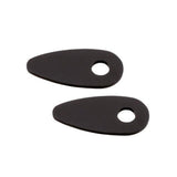 Blinker Montageplatten Highsider Smart schwarz, Alu, 46,5x22 mm, Ø 8 mm