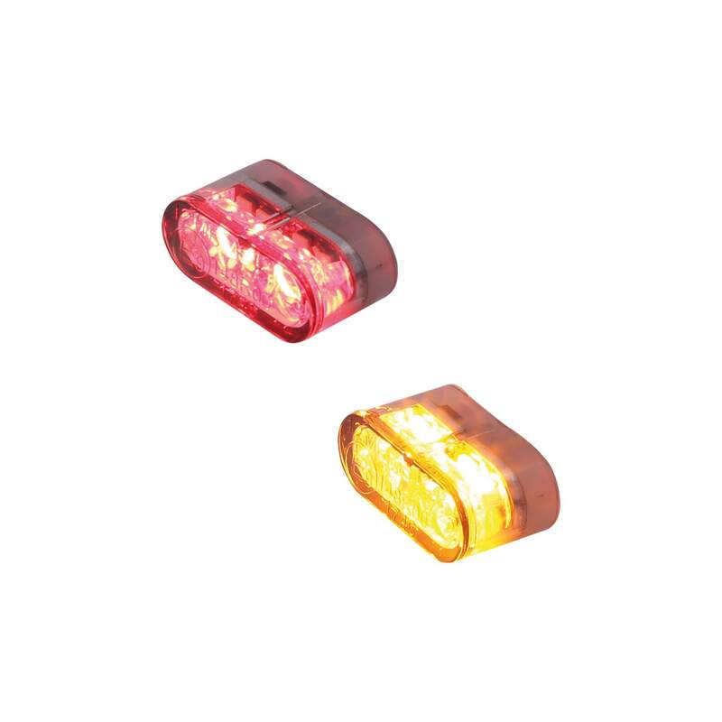LED-Blinker Module mit Rück- & Bremslicht Highsider Little Star-MX Pro, Getönt