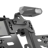 LED-Rücklicht Highsider Pro Split-V mit Kennzeichenleuchte, Schwarz, Glas Klar
