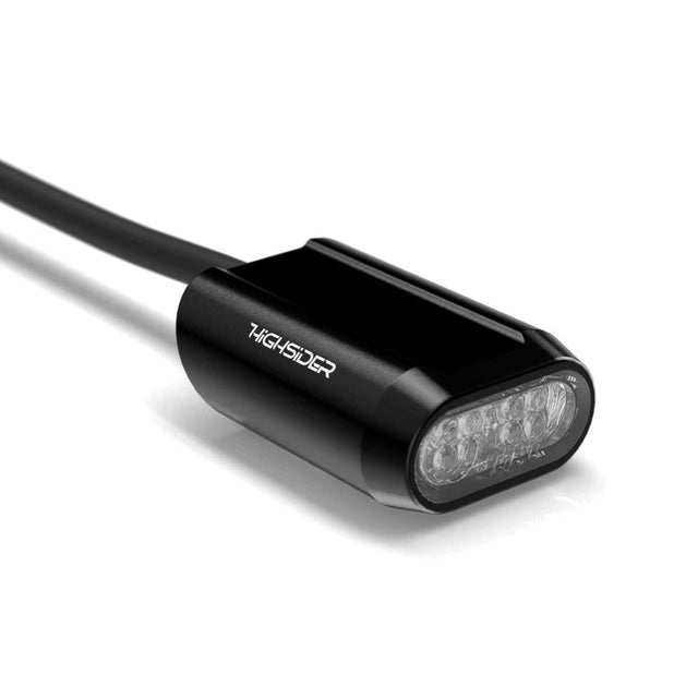 LED-Rücklicht Highsider Pro Split-RS mit Kennzeichenleuchte, Schwarz, Glas Klar