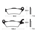 Bremsbeläge TECNIUM MA451 Organisch