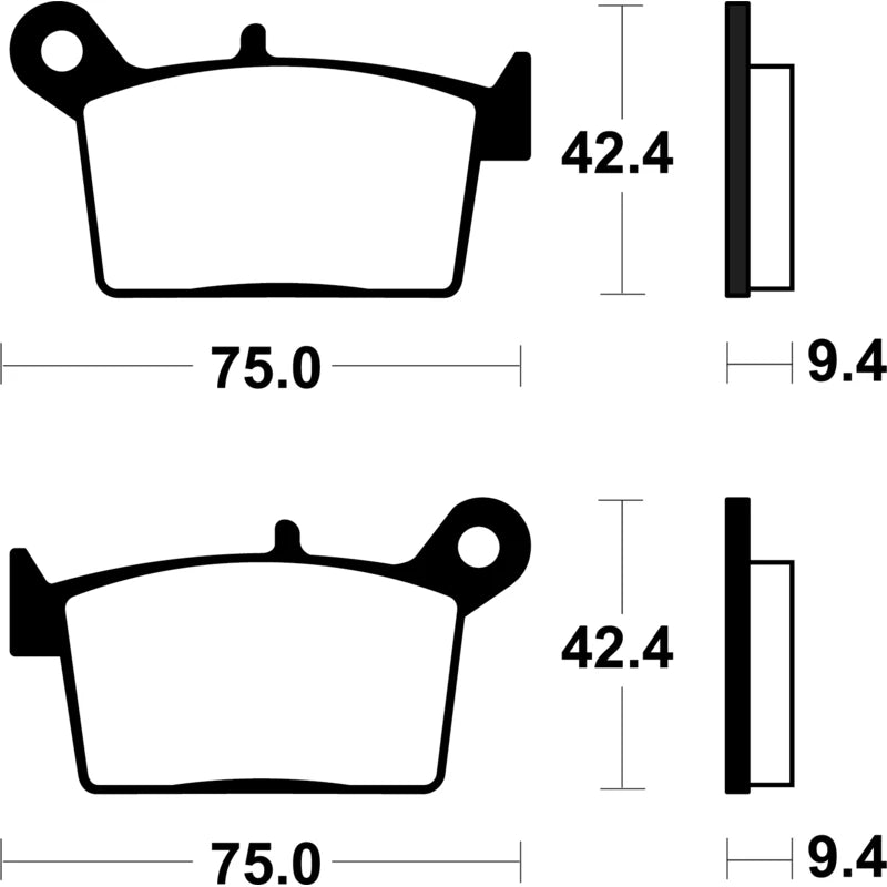 Bremsbeläge TECNIUM MA498 Organisch