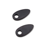 Blinker Montageplatten Highsider Smart schwarz, Alu, 41x21 mm, Ø 8 mm, für HD
