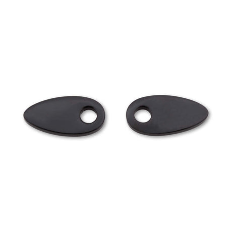 Blinker Montageplatten Highsider Smart schwarz, Alu, 41x21 mm, Ø 8 mm, für HD