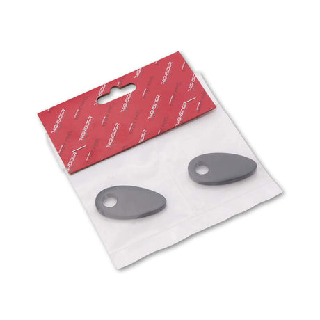 Blinker Montageplatten Highsider Smart schwarz, Alu, 41x21 mm, Ø 8 mm, für HD