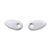 Blinker Montageplatten Highsider Smart chrom, Alu, 41x21 mm, Ø 8 mm, für HD