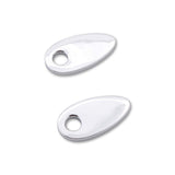 Blinker Montageplatten Highsider Smart chrom, Alu, 41x21 mm, Ø 8 mm, für HD