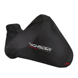 Abdeckplane Highsider Pro Outdoor mit Topcase, Schwarz, Größe M 203x80x119 cm