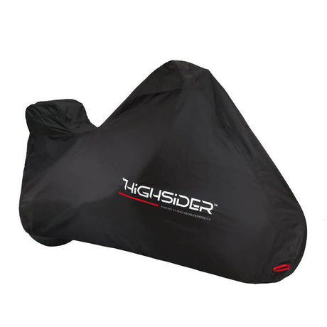 Abdeckplane Highsider Pro Outdoor mit Topcase, Schwarz, Größe M 203x80x119 cm