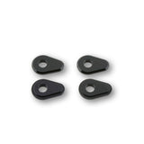 Blinker Montageplatten Highsider Smart schwarz, Alu, 38x26 mm, Ø 10 mm, Yamaha