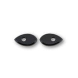 Blinker Montageplatten Highsider Smart schwarz, Alu, 50x29 mm, Ø 10 mm, Honda