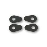 Blinker Montageplatten Highsider Smart schwarz, Alu, 39x27 mm, Ø 10 mm, Yamaha