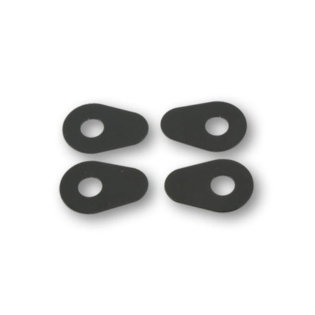 Blinker Montageplatten Highsider Smart schwarz, Alu, 39x27 mm, Ø 10 mm, Yamaha