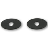 Blinker Montageplatten Highsider Smart schwarz, ABS, 44x26 mm, für Kawasaki