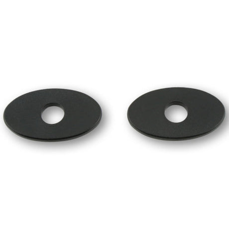 Blinker Montageplatten Highsider Smart schwarz, ABS, 44x26 mm, für Kawasaki