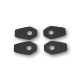 Blinker Montageplatten Highsider Smart schwarz, ABS, 48x31 mm, Ø 10 mm, Suzuki