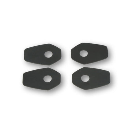 Blinker Montageplatten Highsider Smart schwarz, ABS, 48x31 mm, Ø 10 mm, Suzuki