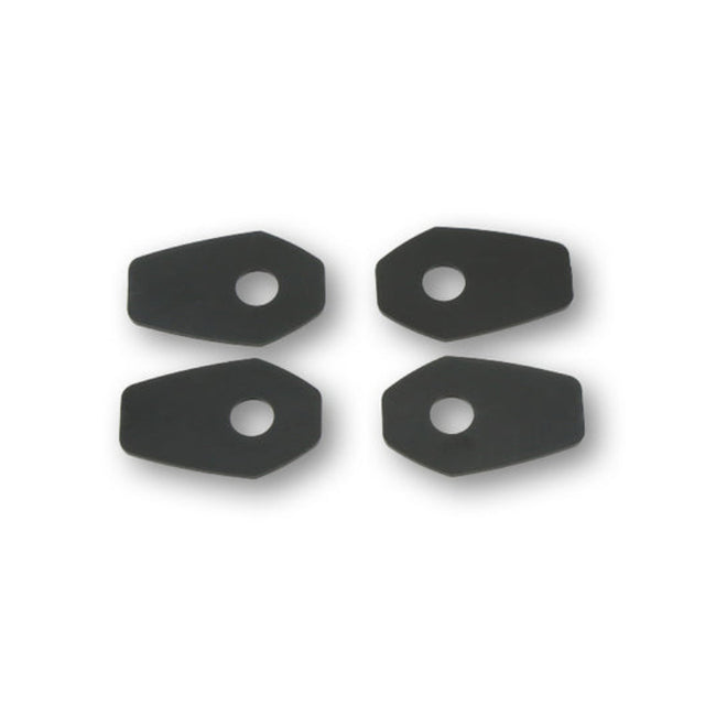 Blinker Montageplatten Highsider Smart schwarz, ABS, 48x31 mm, Ø 10 mm, Suzuki