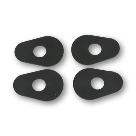 Blinker Montageplatten Highsider Smart schwarz, ABS, 40x21 mm, Ø 10 mm, Yamaha